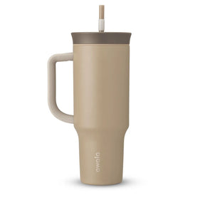 Owala Tumbler Stainless Steel Termica - 1,180 ml | 40oz | Inox | Marrom Claro